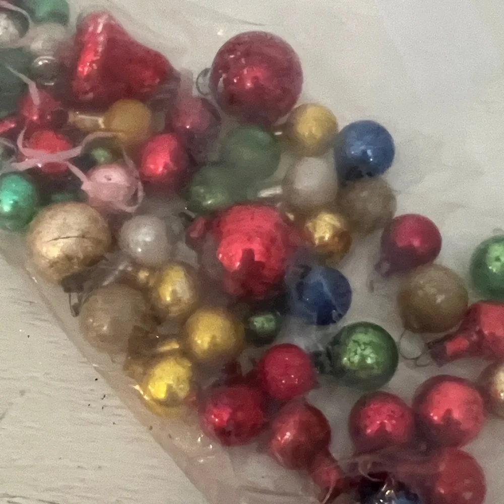 Lot Japan Mini feather tree Glass Ornaments